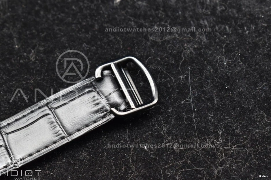 Santos Best BVF Black Dial de on 40mm MIYOTA Cartier Edition Leather 9015 PVD Strap Black 1:1 0110